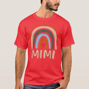 Mimi Rainbow Grandma Niedlich Mütter Day Funny Mim T-Shirt