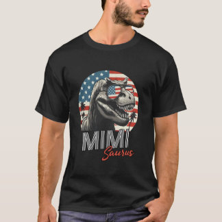 Mimi Saurus Mimi Dinosaur Geburtstag Familie passe T-Shirt