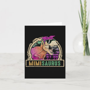 Mimi Saurus Mimisaurus T Rex Dinosaur Familienmatt Karte