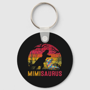 Mimi Saurus Rex Autismus Bewusstsein Funny Dinosau Schlüsselanhänger