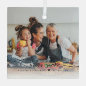 Mimi Script Overlay | Wir Liebe Sie Ornament Aus Glas (Rückseite)