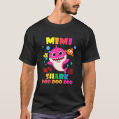 Mimi Shark Doo Doo Funny Baby Mommy Daddy Kids T-Shirt (Vorderseite)
