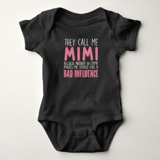 Mimi Shirt, sie nennen mich Mimi, Geburtstags-Mimi Baby Strampler