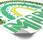 Mimi St Patricks Day Irish Großmutter Rainbow Poster (Ecke)