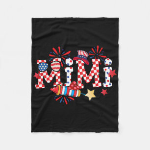 Mimi Sungles Usa Flag Feuerwerk Patriotic 4. J Fleecedecke