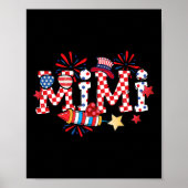 Mimi Sungles Usa Flag Fireworks Patriotic 4th Of J Poster (Vorne)