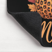 Mimi Thanksgiving Leopard Pumpkin Sunflower Coquet Mousepad (Ecke)