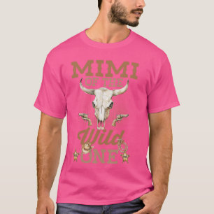 Mimi vom 1. Geburtstag Wild One Cowboy Western F T-Shirt