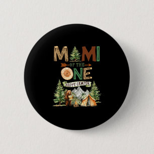 Mimi vom glücklichen Camper 1. Geburtstag Camping Button