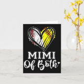 Mimi von beiden Baseball-Softball-Großmütter-Tag Karte (Gelbe Blume)