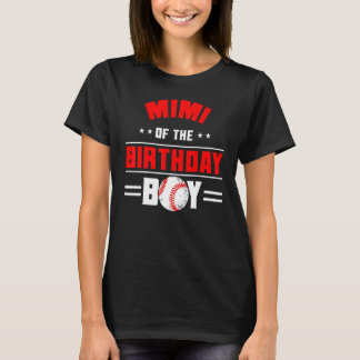 Mimi von der Geburtstagsjunge Baseball Theme Famil T-Shirt