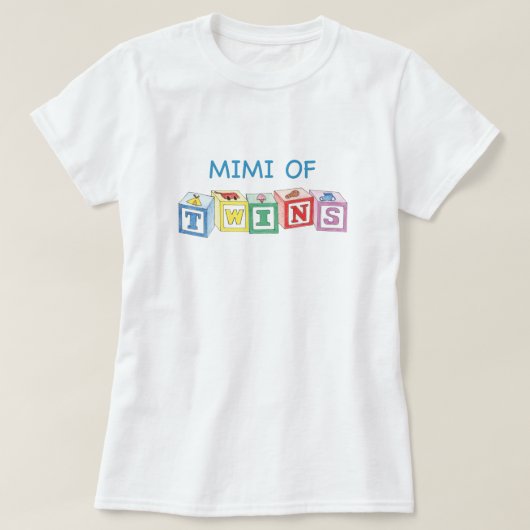Mimi von Zwillings-Blöcken T-Shirt (Design vorne)
