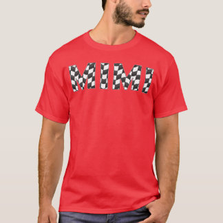 Mimi White Black Checkerboard Women T-Shirt