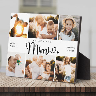 MIMI Wir Liebe hören Sie Moderne 6 Foto Collage Pl Fotoplatte