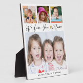 Mimi Wir Liebe Sie Großkinder Namen 4 FotoCollage Fotoplatte (Seite)