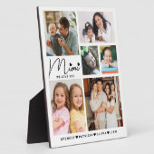 Mimi Wir Liebe Sie Großkinder Namen 6 FotoCollage Fotoplatte (Seite)