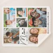 Mimi wir Liebe Sie Großkinder nennen FotoCollage Sherpadecke (Vorderseite (Horizontal))