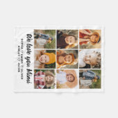 MiMi Wir Liebe Sie hören Moderne Foto Collage Fleecedecke (Vorderseite (Horizontal))