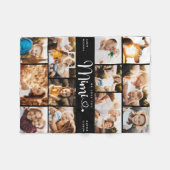 Mimi Wir Liebe Sie hören Moderne FotoCollage Fleecedecke (Vorderseite (Horizontal))