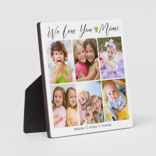 Mimi Wir lieben dich Enkelkinder Namen 6 Fotocolla Fotoplatte
