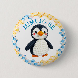 Mimi wird es   Baby-Party für Jungen Button
