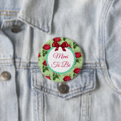 Mimi zu floralen Burgundy-Rose Button (Beispiel)