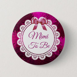Mimi zu Magenta Bow Baby Showknopf Button
