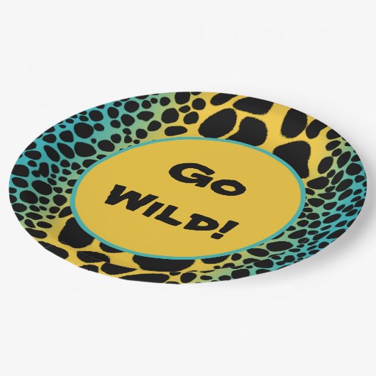 Mimic Giison Dart Frog Go Wild! Pappteller (Schrägansicht)