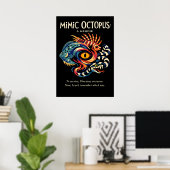 Mimic Octopus Identity Metaphor Art Poster (Heimbüro)