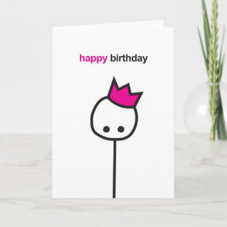 Mimie card - Geburtstag / Krone Karte