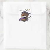 Mimik Quadratischer Aufkleber (Tasche)