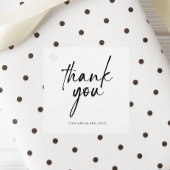 Mimimal Elegant Black Schriftart Vielen Dank Geschenkanhänger