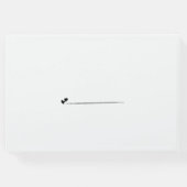 Mimimalist Elegante Script Classic Wedding Gästebuch (Rückseite)