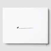 Mimimalist Elegante Script Classic Wedding Gästebuch (Rückseite)