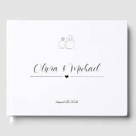 Mimimalist Elegante Script Classic Wedding Gästebuch