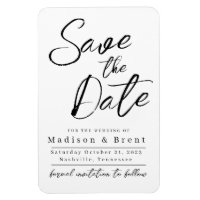Mimimalist Simple Non-Foto Wedding Annoucement
