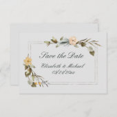 Mimimalschrift Typografy Save the Date Card Einladung (Vorne/Hinten)