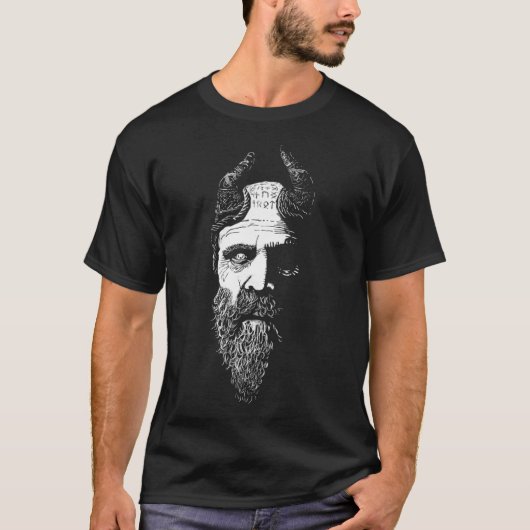 Mimirs Kopf von Göttern T-Shirt (Vorderseite)