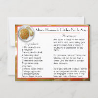 Mimis Chicken Noodle Soup Recipe Card