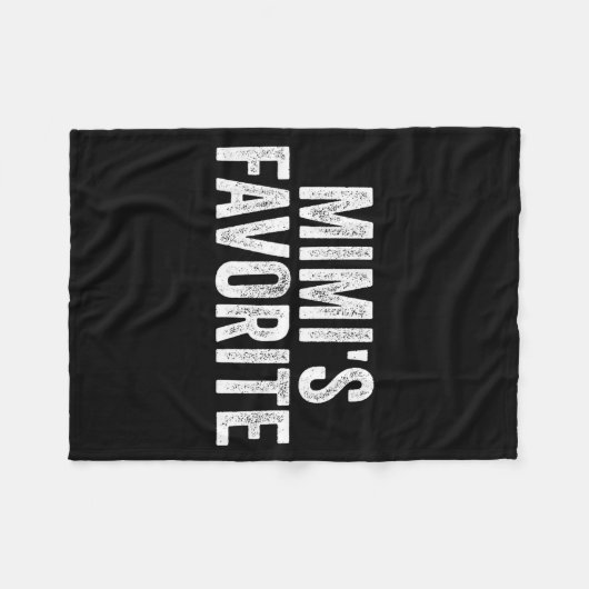 Mimi's Favorite Funny Granhild Fleecedecke (Vorderseite (Horizontal))