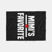 Mimi's Favorite Granhild Funny Grandson Granddaugh Fleecedecke (Vorderseite (Horizontal))