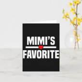 Mimi's Favorite Granhild Funny Grandson Granddaugh Karte (Gelbe Blume)