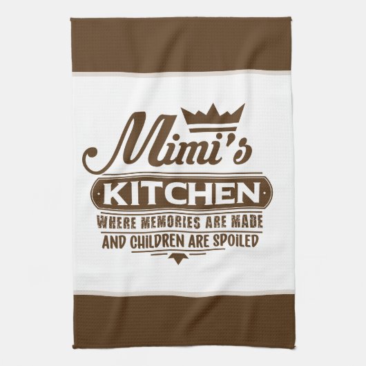 MiMi's kitchen word art  Geschirrtuch (Vertikal)