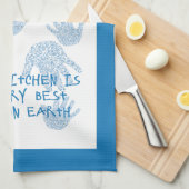 Mimis Küche Blue Großmutter Geschenk Geschirrtuch (Viertel Falte)