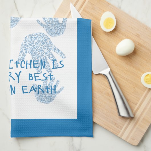 Mimis Küche Blue Großmutter Geschenk Geschirrtuch (Viertel Falte)