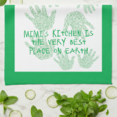Mimis Küche Grüne Großmutter Geschenk Geschirrtuch (Gefaltet)