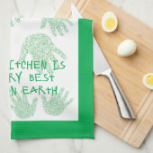 Mimis Küche Grüne Großmutter Geschenk Geschirrtuch (Viertel Falte)