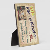 Mimis Küche, wo Großkinder Plaque verwöhnt werden Fotoplatte (Seite)