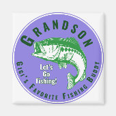 Mimis Lieblingsfischbuddy Magnet (Vorne)