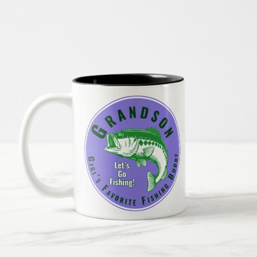 Mimis Lieblingsfischbuddy Zweifarbige Tasse (Links)